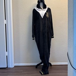 Happy Potter One Piece Fleece Hooded Sleepwear Size X-  Large (16-18)